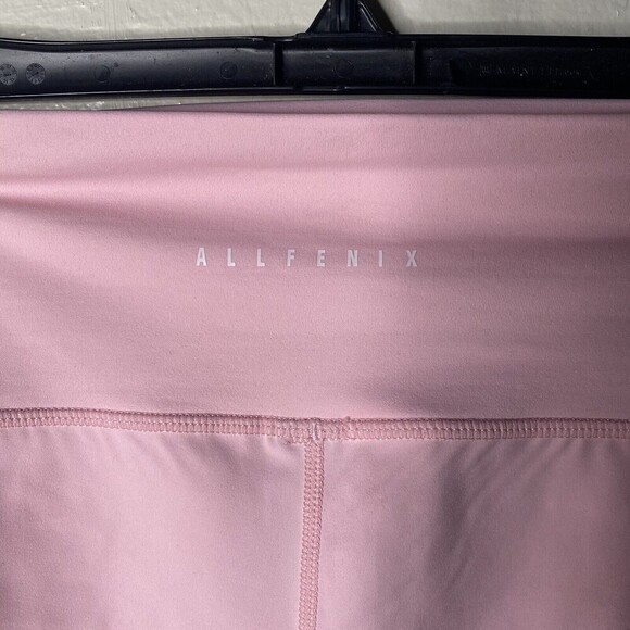 Anthropologie AllFenix Clair Biker Shorts Size S Pink High Rise Fitted - Picture 6 of 10